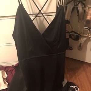 Charlotte Russe black criss cross dress